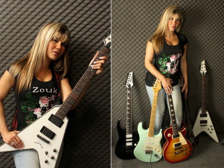 Mulher Maçã presta homenagem ao cantor Stevie Wonder